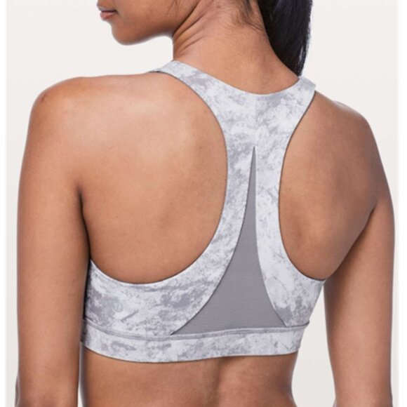 Lululemon Invigorate Bra Washed Marble Alpine White Silverscreen/Silverscreen - Picture 2 of 10